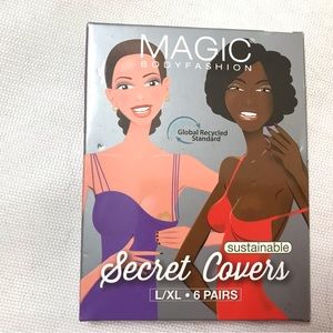 6 Pairs Magic Body Fashion Pasties Nipple Visibility Covers Secret Cover L/XL